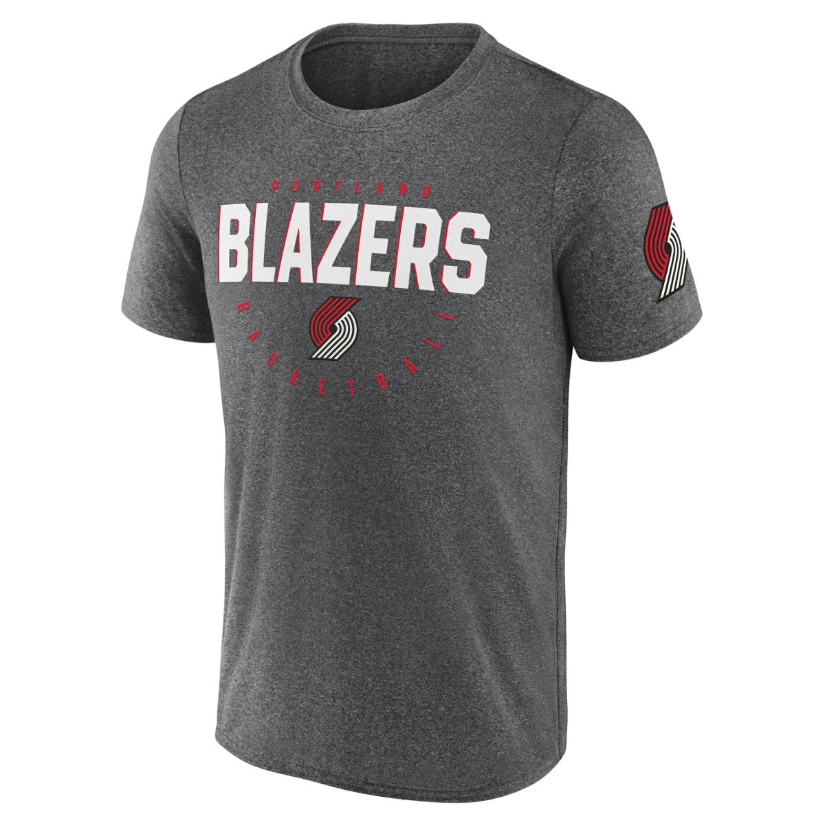 Portland Trail Blazers Logo Athletic Block Practice Performance T-Shirt