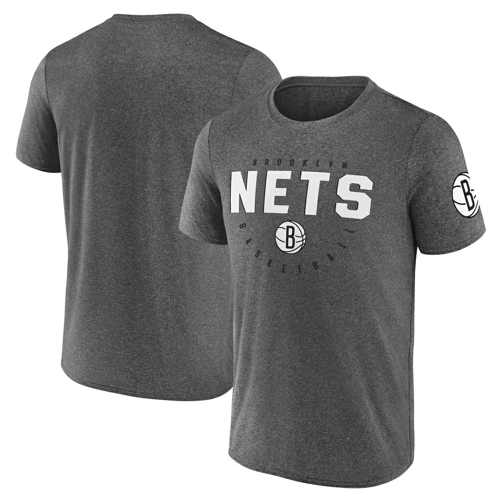 Brooklyn Nets Logo Athletic Block Practice Performance T-Shirt