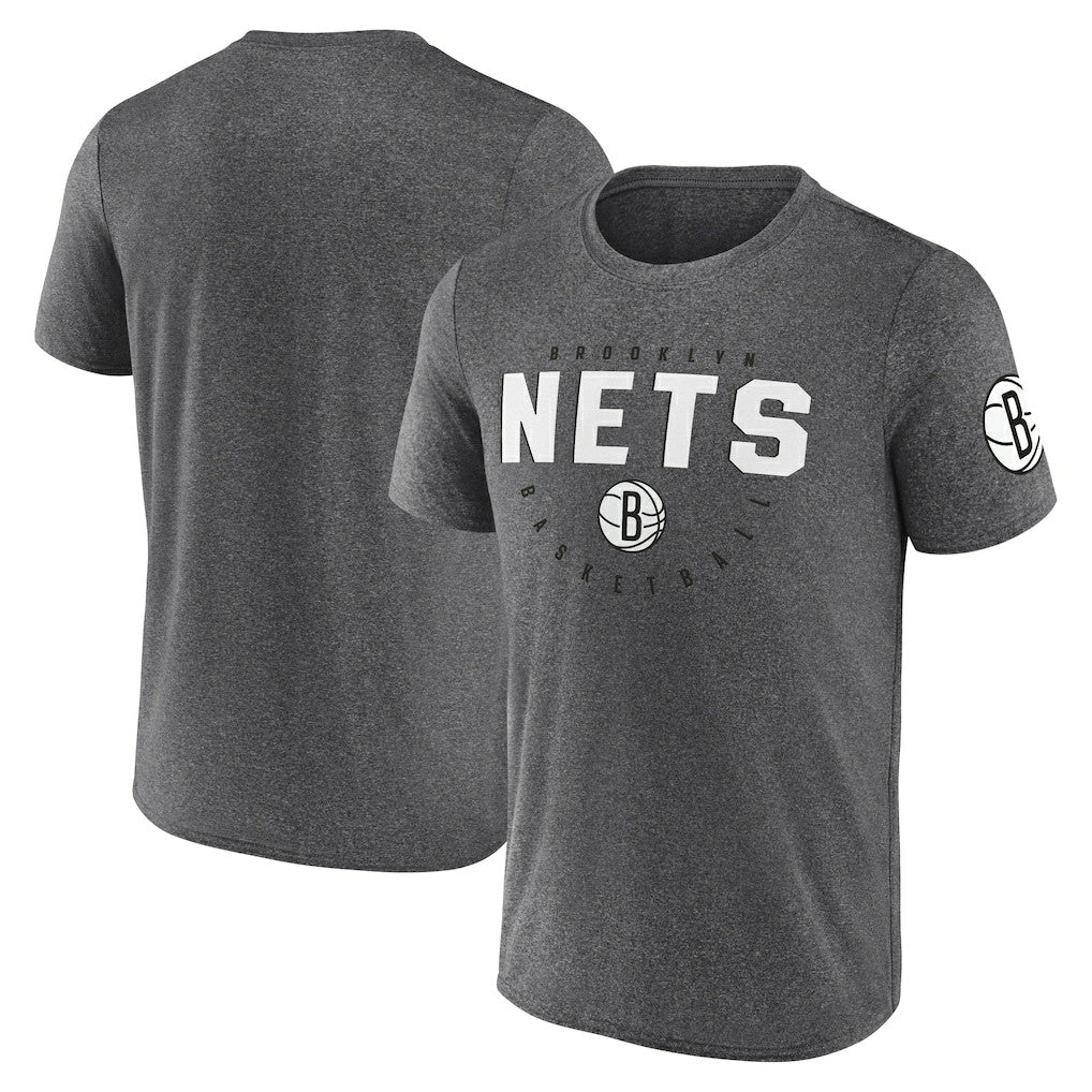 Brooklyn Nets Logo Athletic Block Practice Performance T-Shirt