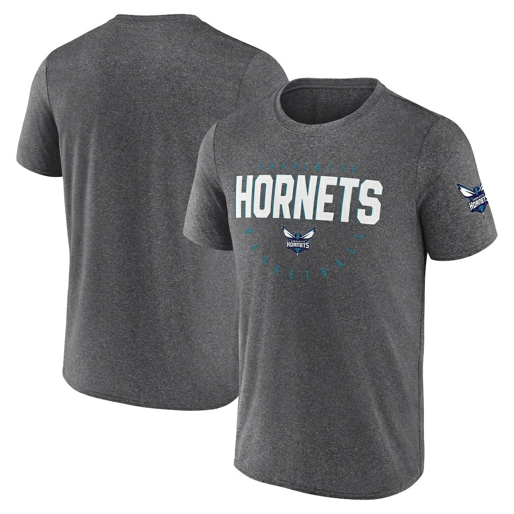 Charlotte Hornets Logo Athletic Block Practice Performance T-Shirt