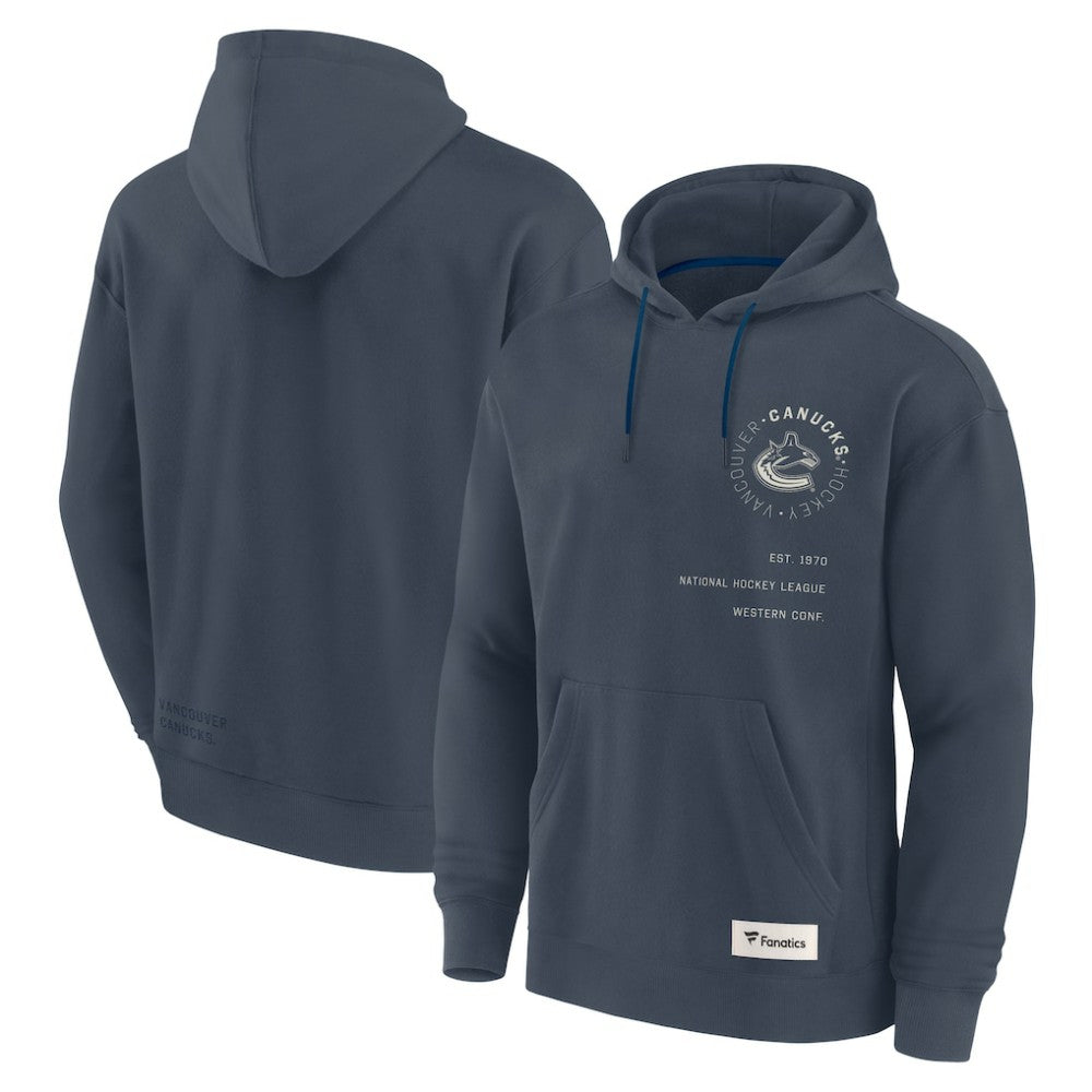 NHL Vancouver Canucks Fanatics Future Ground Info Pullover Hoodie