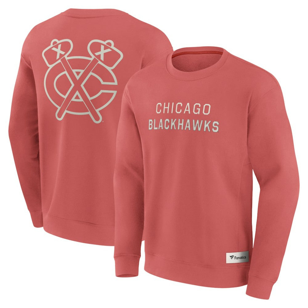 NHL Chicago Blackhawks Fanatics Elements Future Ground Lettering Pullover Sweatshirt