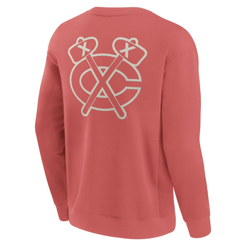 NHL Chicago Blackhawks Fanatics Elements Future Ground Lettering Pullover Sweatshirt