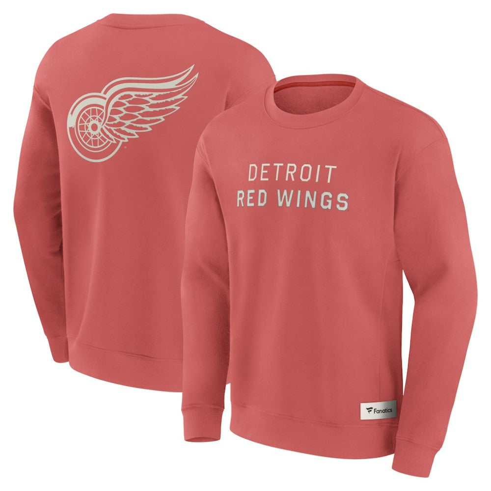 NHL Detroit Red Wings Fanatics Elements Future Ground Lettering Pullover Sweatshirt