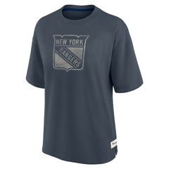 NHL New York Rangers Fanatics Women's Oversized Elements Raw Edge Future Ground T-Shirt