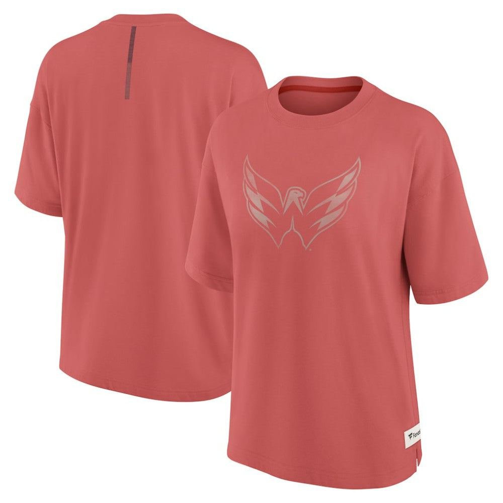 NHL Washington Capitals Fanatics Women's Oversized Elements Raw Edge Future Ground T-Shirt