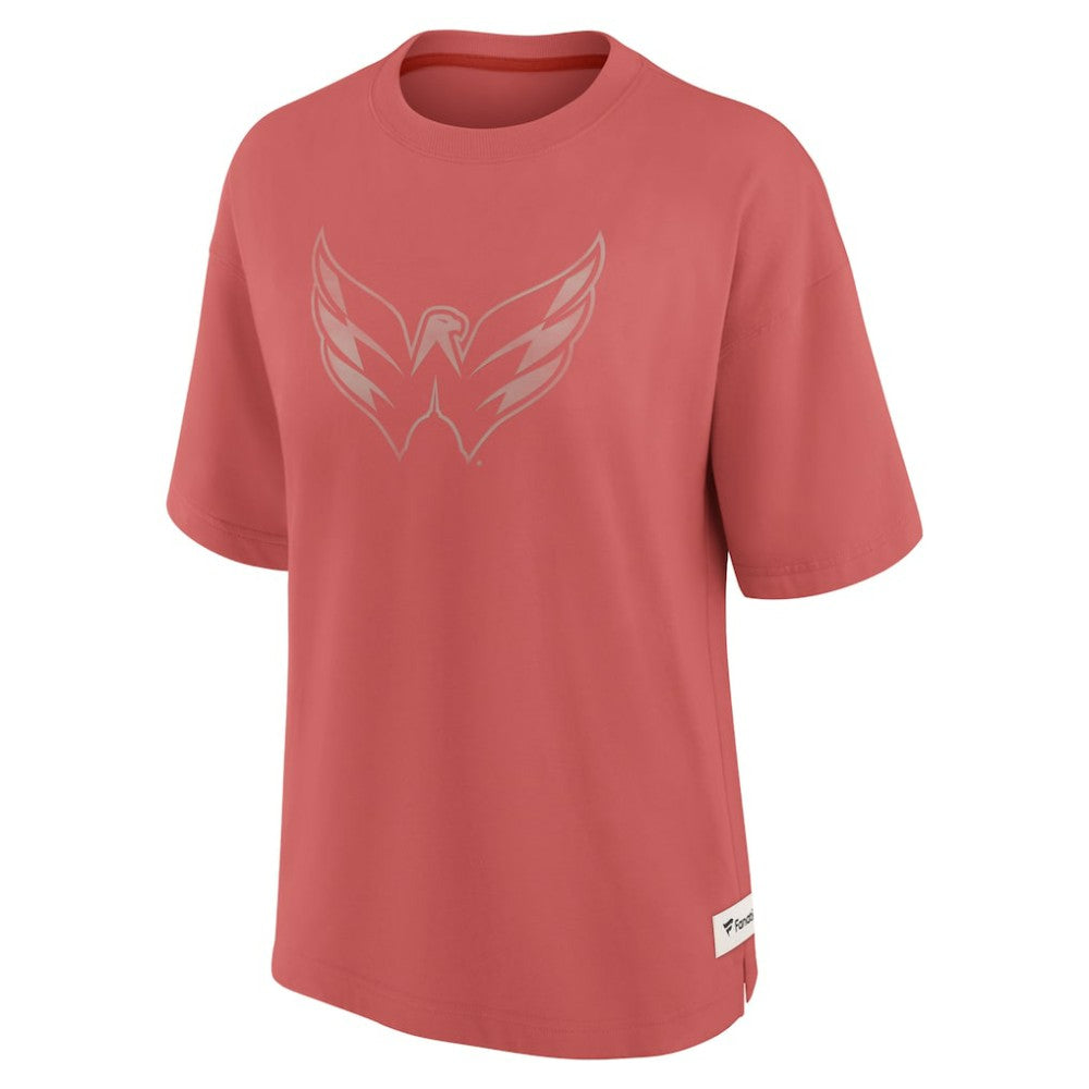 NHL Washington Capitals Fanatics Women's Oversized Elements Raw Edge Future Ground T-Shirt