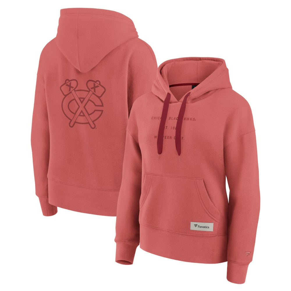 NHL Chicago Blackhawks Fanatics Women's Elements Future Ground Subtle Tonal Pullover Hoodie