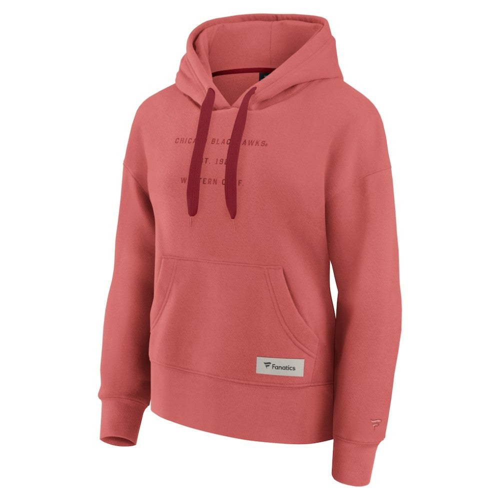 NHL Chicago Blackhawks Fanatics Women's Elements Future Ground Subtle Tonal Pullover Hoodie