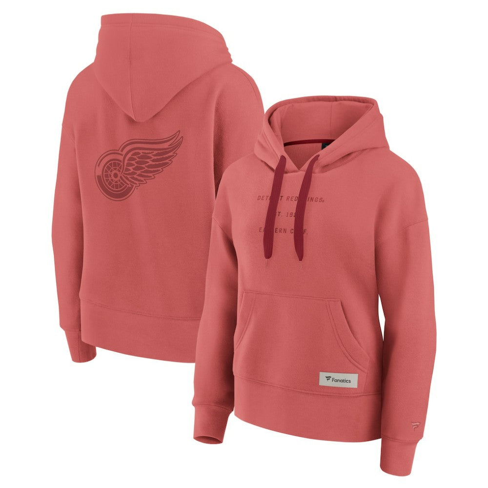 NHL Detroit Red Wings Fanatics Women's Elements Future Ground Subtle Tonal Pullover Hoodie