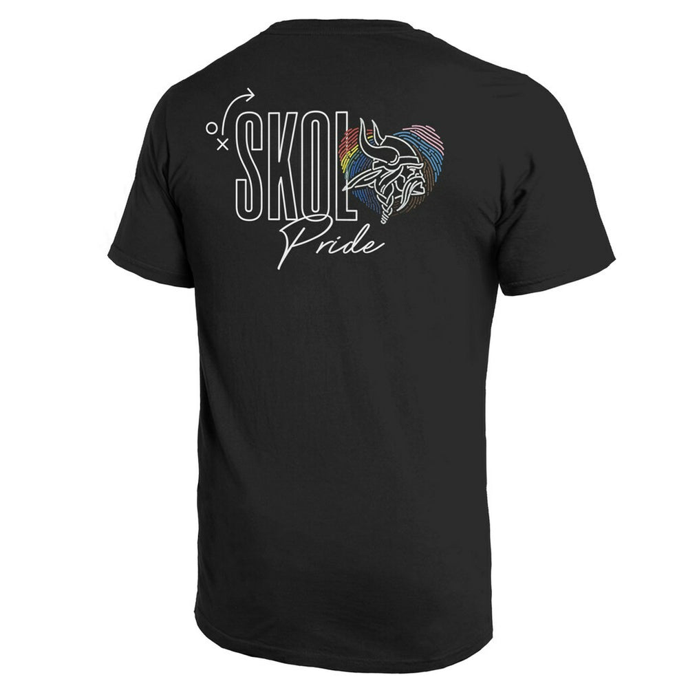Majestic Threads Pride Pocket T-Shirt - Minnesota Vikings T-shirts