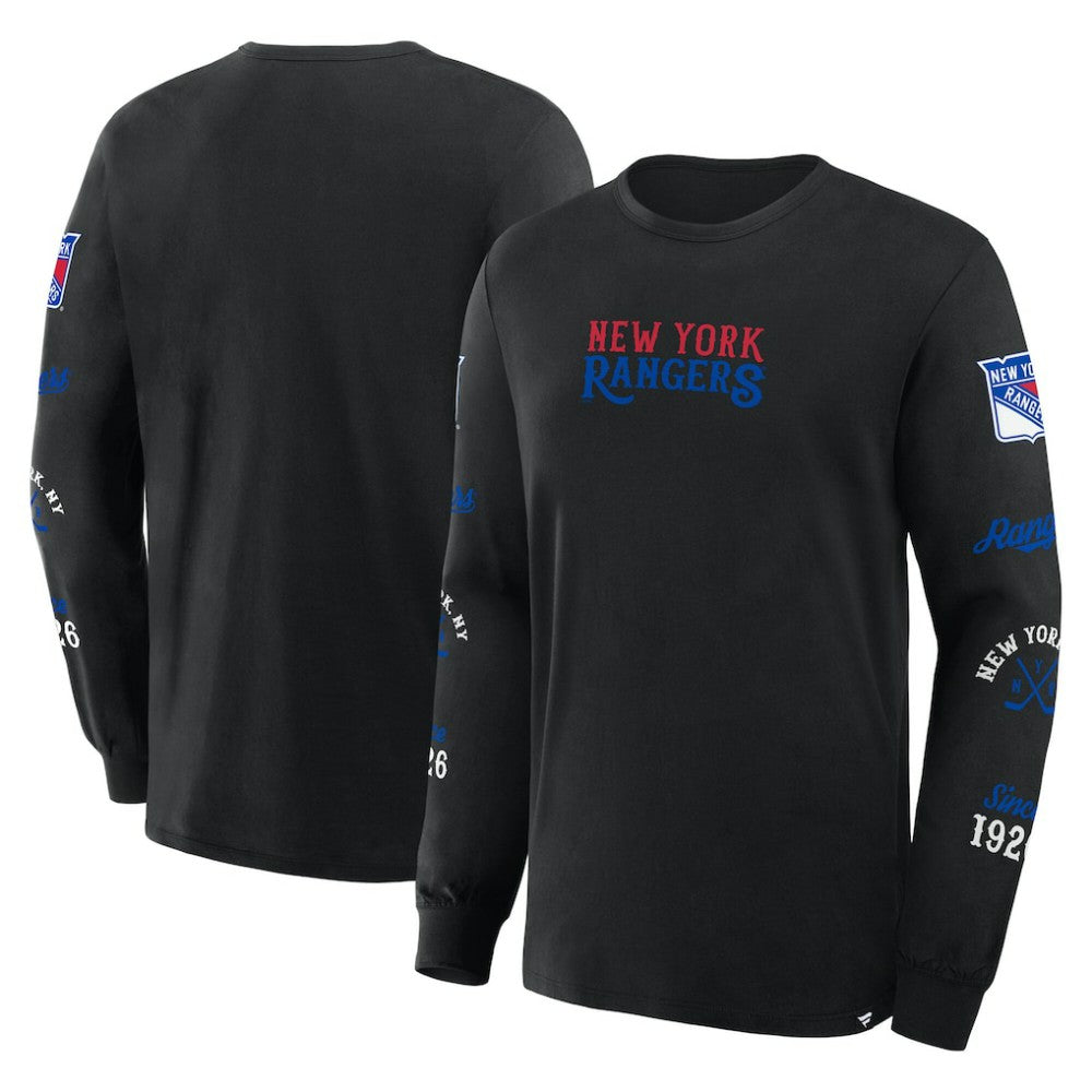 NHL New York Rangers Fanatics Boxed In Legacy Long Sleeve T-Shirt