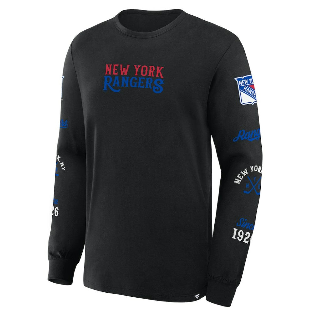 NHL New York Rangers Fanatics Boxed In Legacy Long Sleeve T-Shirt