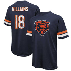 Caleb Williams  Majestic Threads Name & Number Oversize Fit T-Shirt - Chicago Bears T-shirts