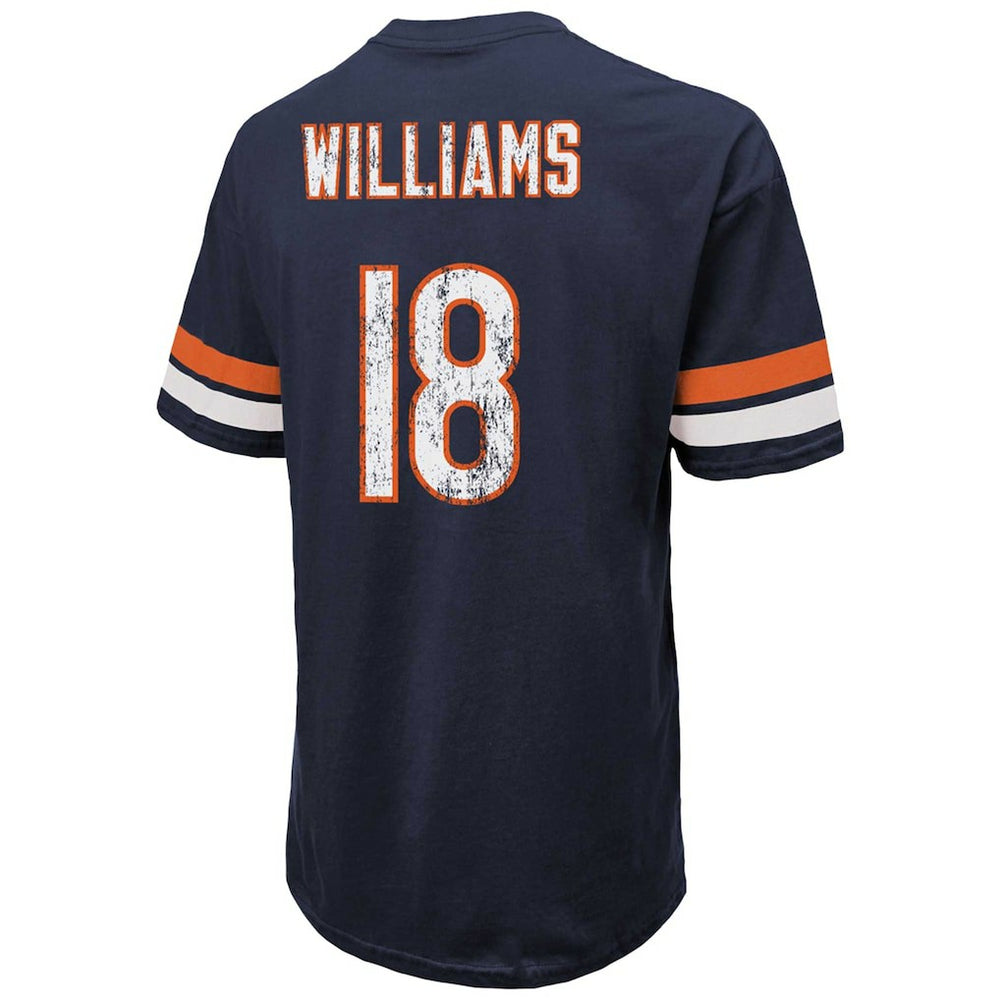 Caleb Williams  Majestic Threads Name & Number Oversize Fit T-Shirt - Chicago Bears T-shirts