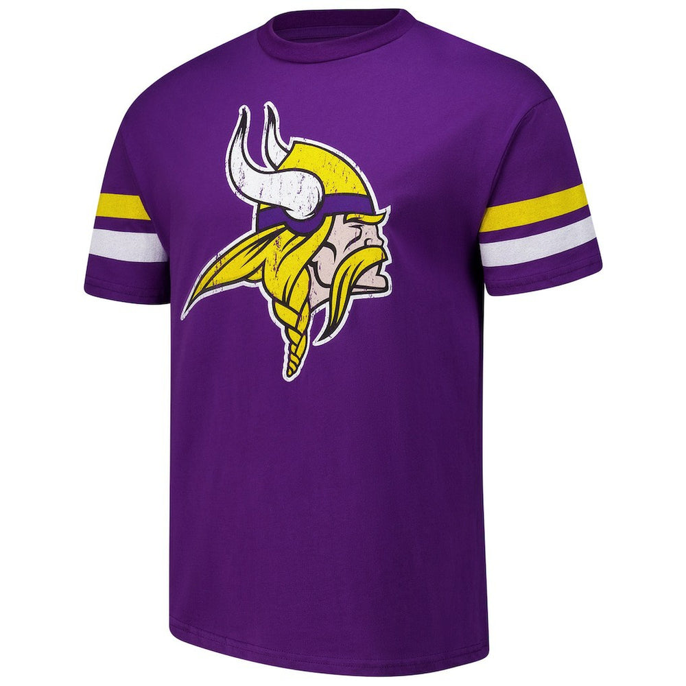 J.J. McCarthy  Majestic Threads Name & Number Oversized Fit T-Shirt - Minnesota Vikings T-shirts