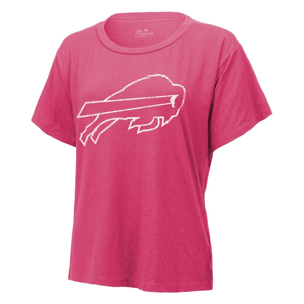 Keon Coleman  Majestic Threads Women's Name & Number T-Shirt - Buffalo Bills T-shirts