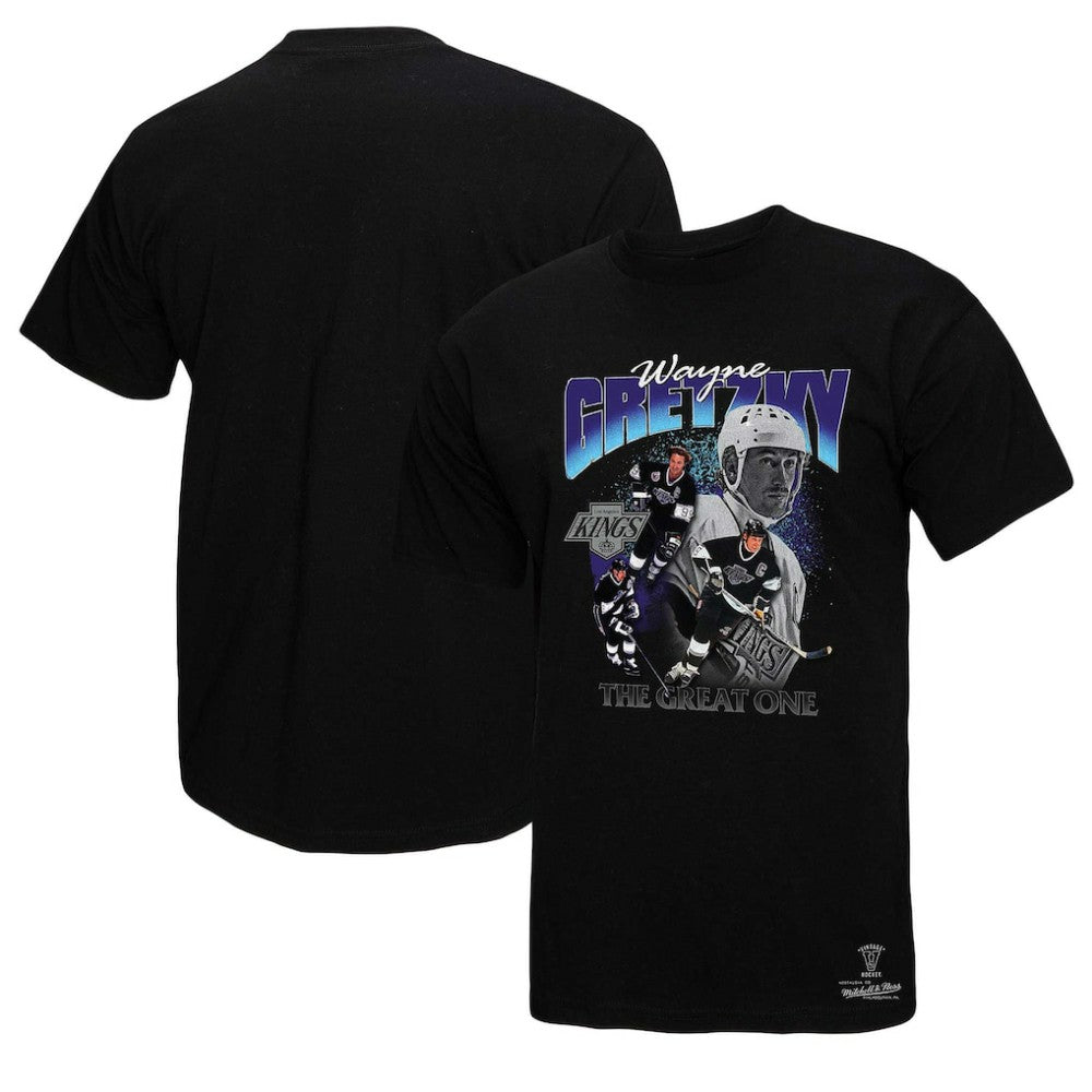 NHL Wayne Gretzky Los Angeles Kings Mitchell & Ness Player Collage T-Shirt