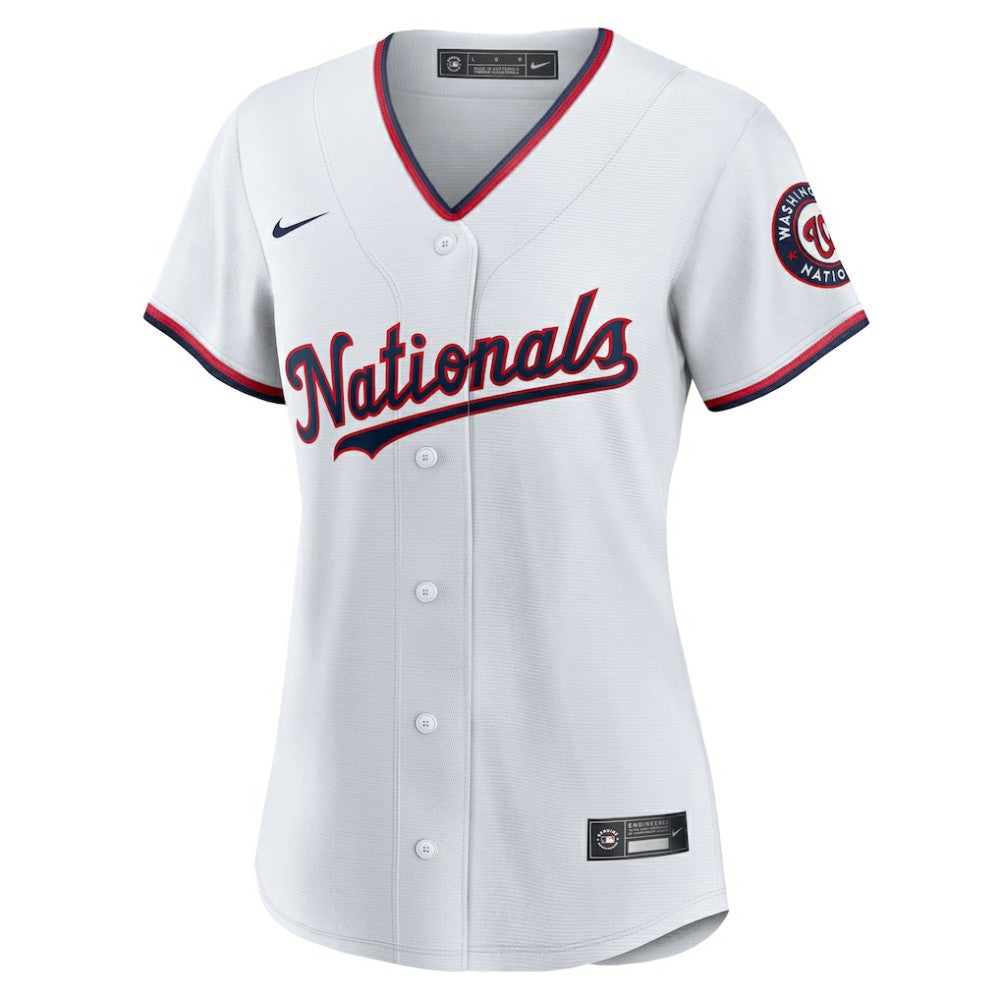 White CJ Abrams Washington Nationals Nike Women's Home Replica Player Jersey