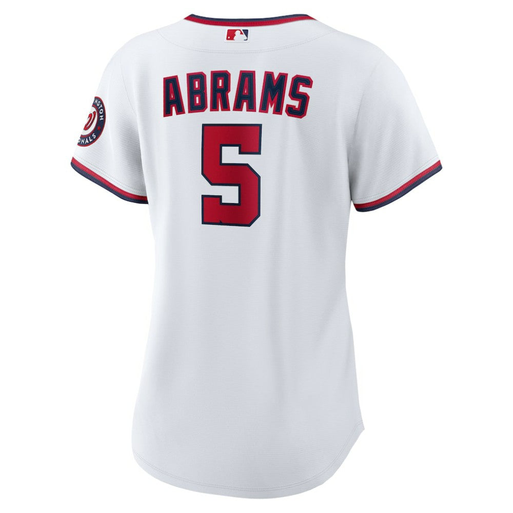 White CJ Abrams Washington Nationals Nike Women's Home Replica Player Jersey