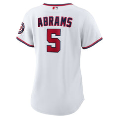 White CJ Abrams Washington Nationals Nike Women's Home Replica Player Jersey