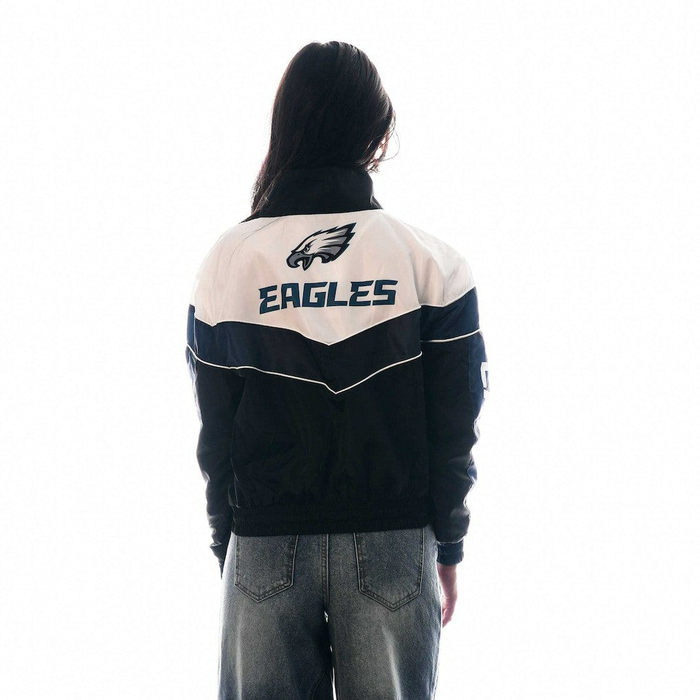 The Wild Collective Women's 1/4 Zip Track Jacket - Philadelphia Eagles Jackets