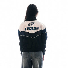 The Wild Collective Women's 1/4 Zip Track Jacket - Philadelphia Eagles Jackets