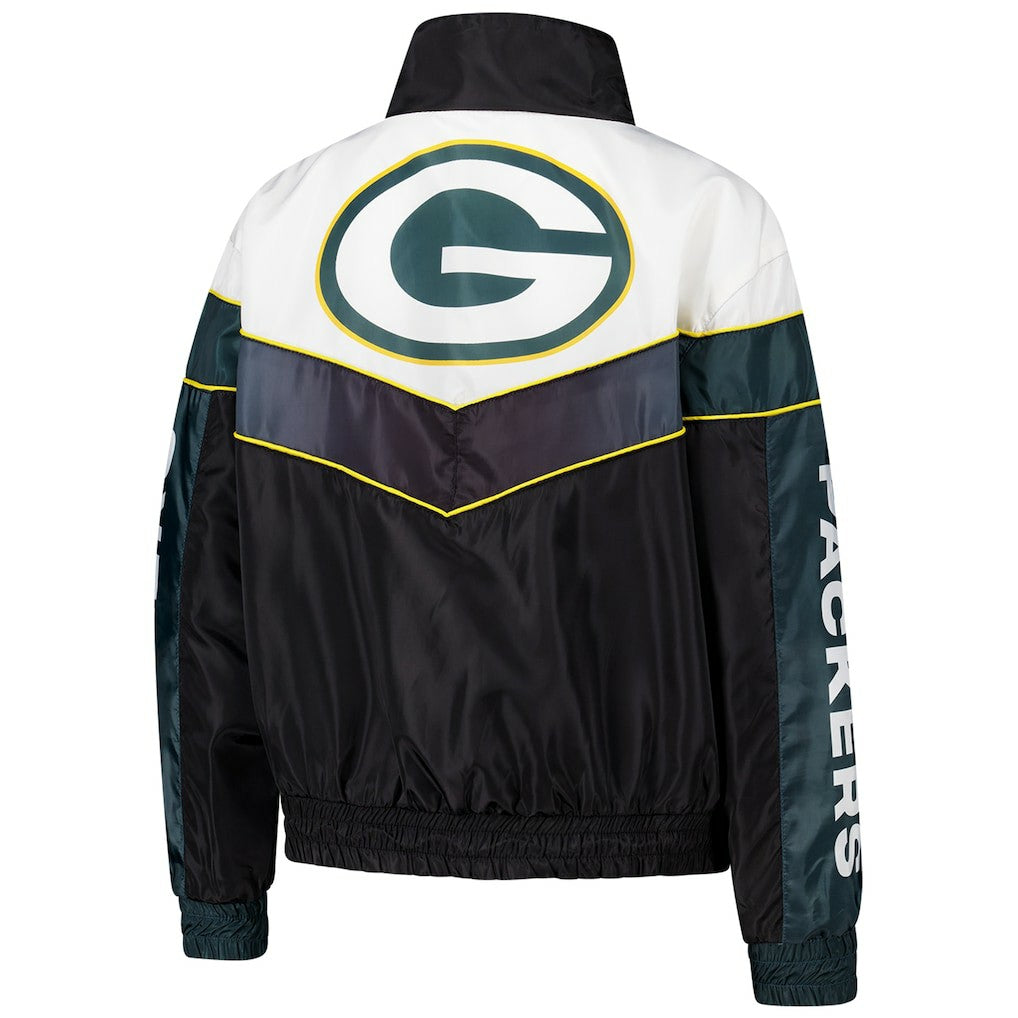 The Wild Collective Women's 1/4 Zip Track Jacket - Green Bay Packers Jackets
