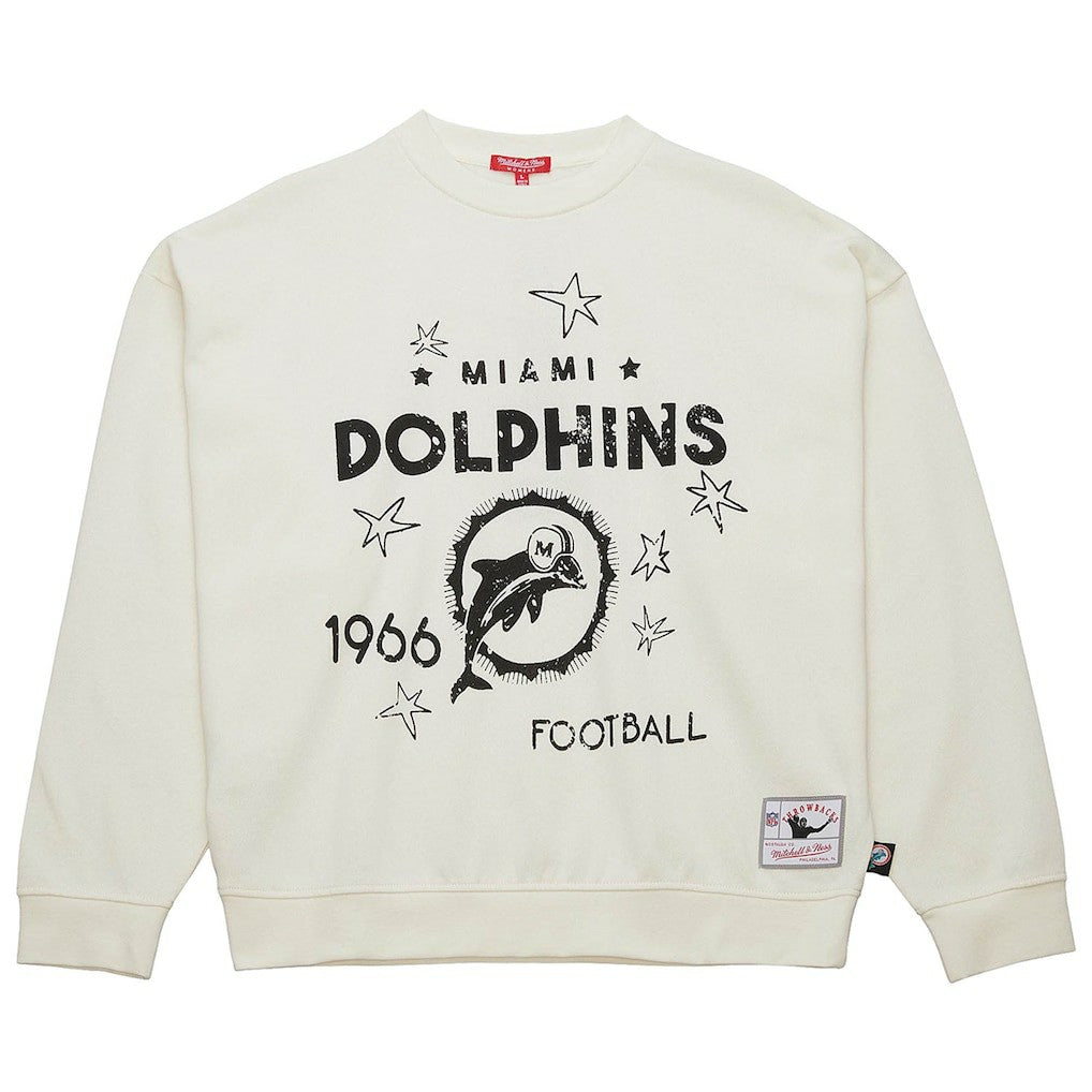 Women's Throwback Logo 3.0 Pullover Sweatshirt - Miami Dolphins Pullover