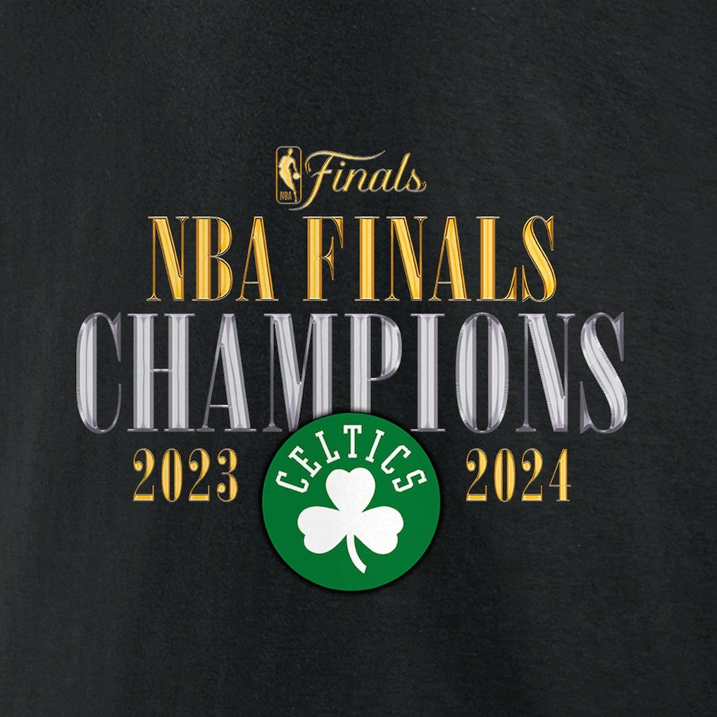 Fanatics Boston Celtics 2024 NBA Finals Champions Big & Tall Fade Away Jumper Roster Signature T-Shirt