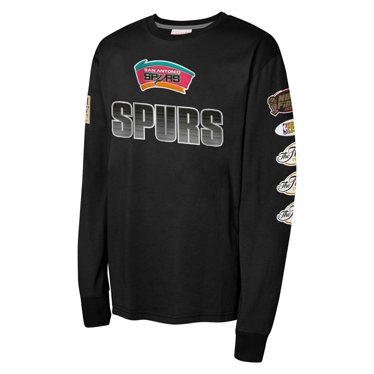 Mitchell & Ness San Antonio Spurs Youth Hardwood Classics All Over Long Sleeve T-Shirt