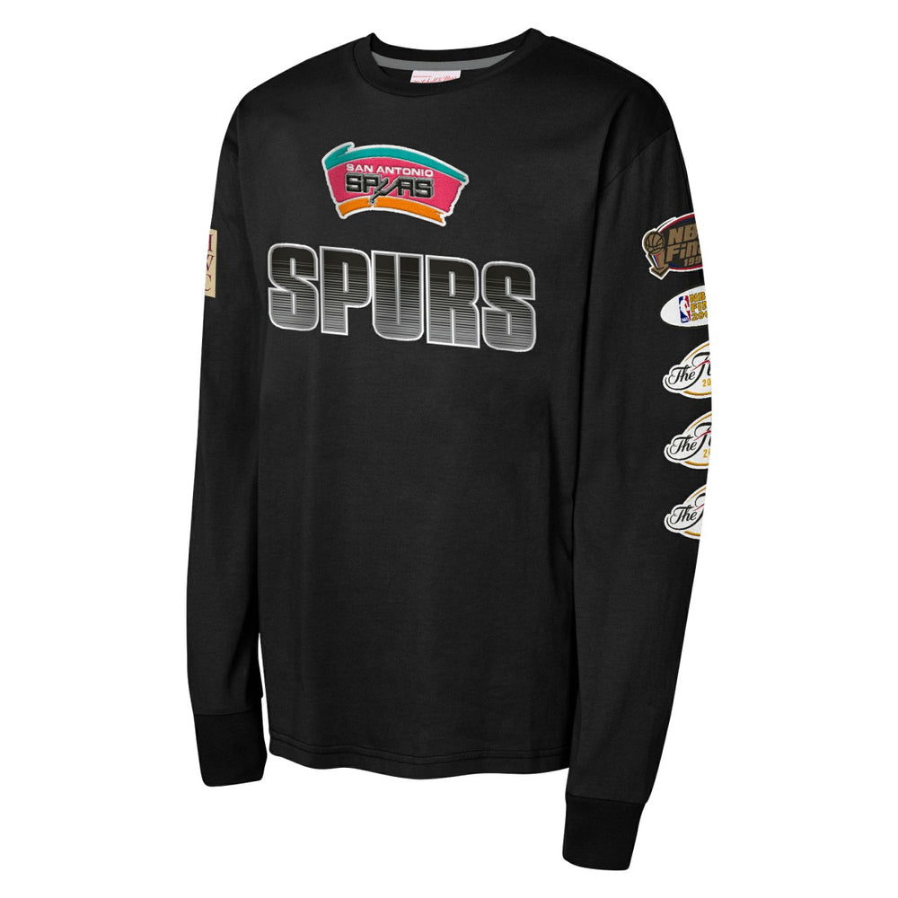 Mitchell & Ness San Antonio Spurs Youth Hardwood Classics All Over Long Sleeve T-Shirt