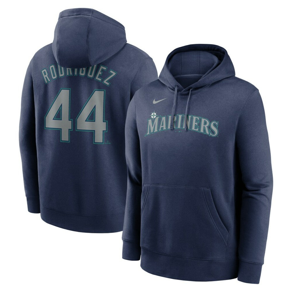 Navy Julio Rodríguez Seattle Mariners Nike Player Name & Number Club Fleece Pullover Hoodie