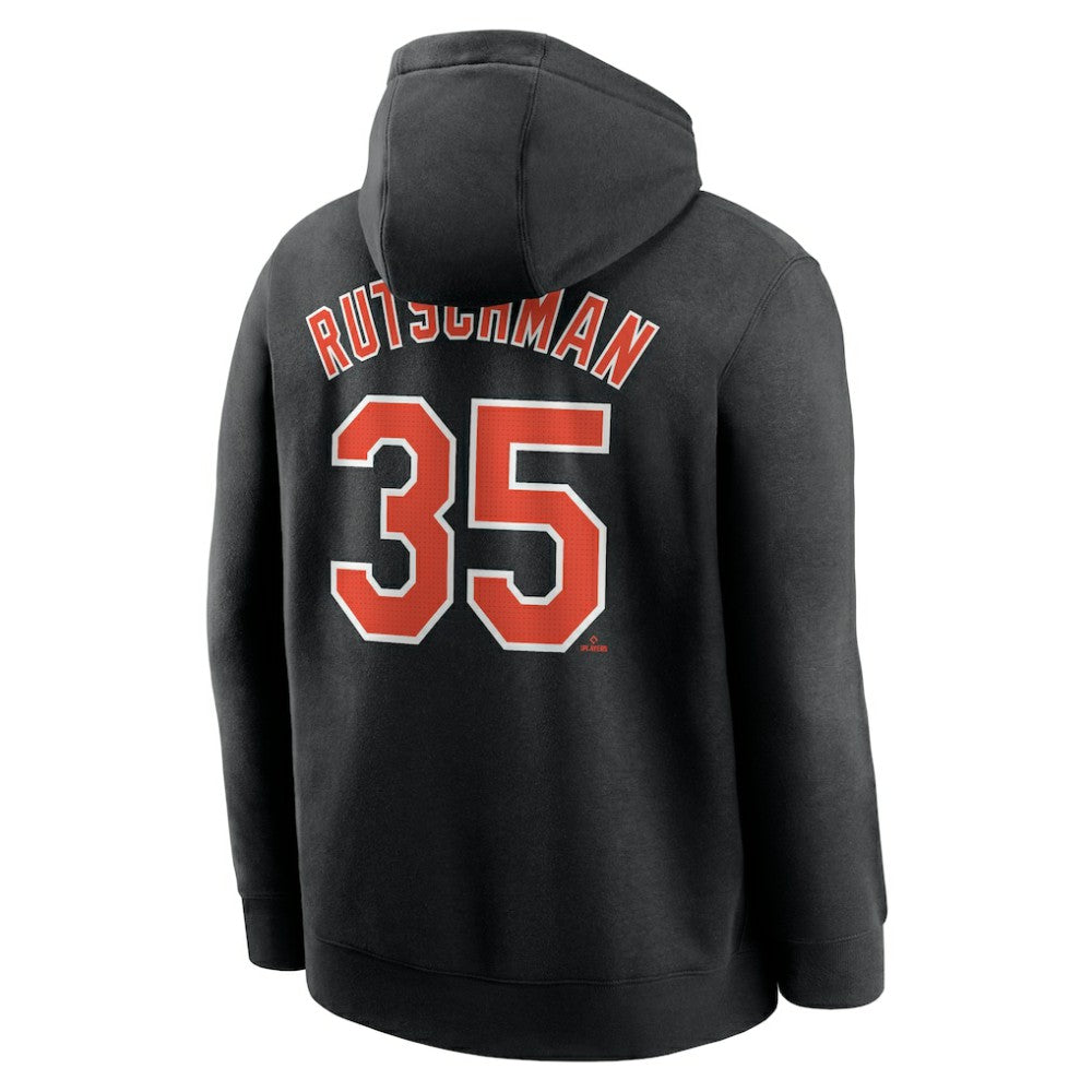 Black Adley Rutschman Baltimore Orioles Nike Player Name & Number Club Pullover Hoodie
