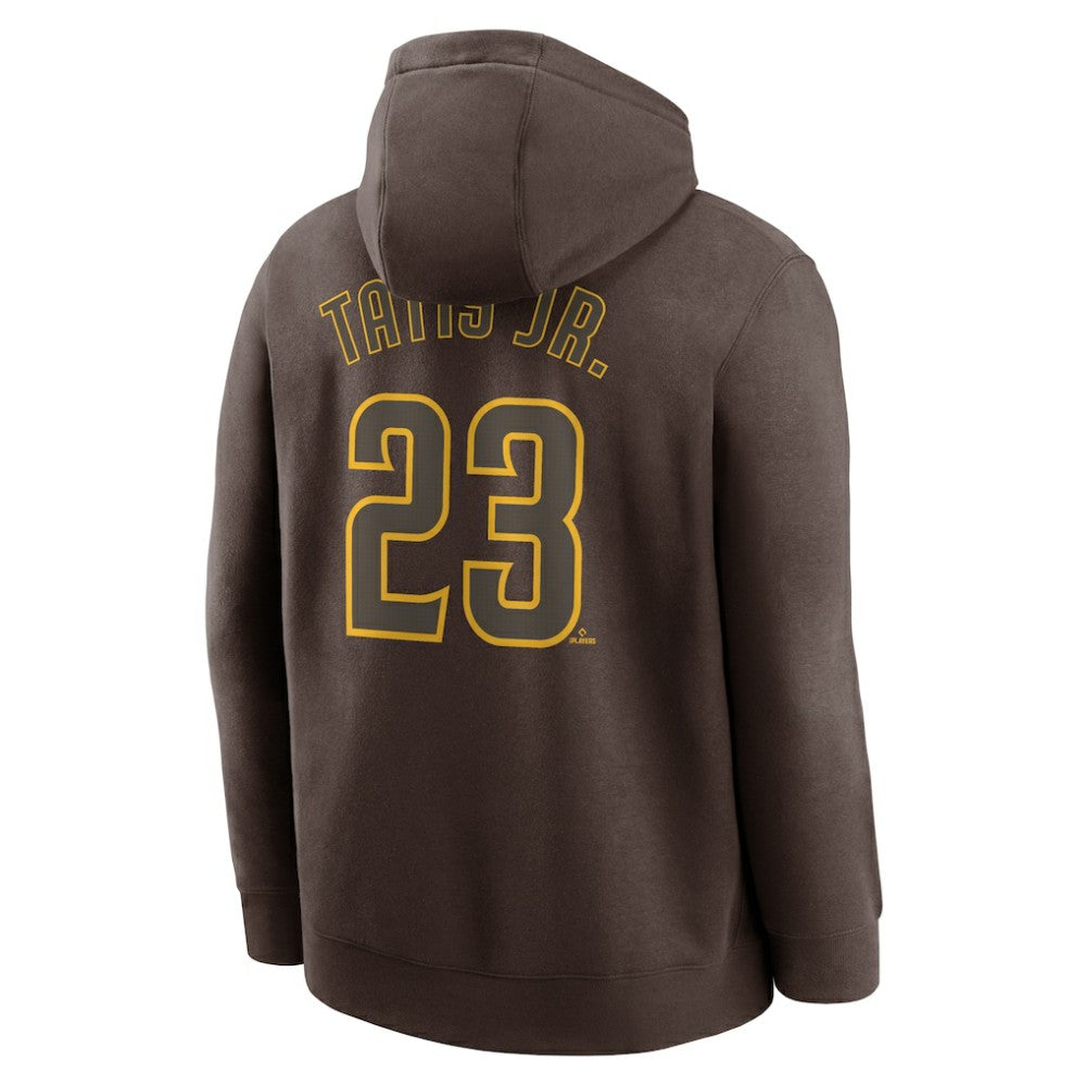 Brown Fernando Tatis Jr. San Diego Padres Nike Player Name & Number Club Fleece Pullover Hoodie