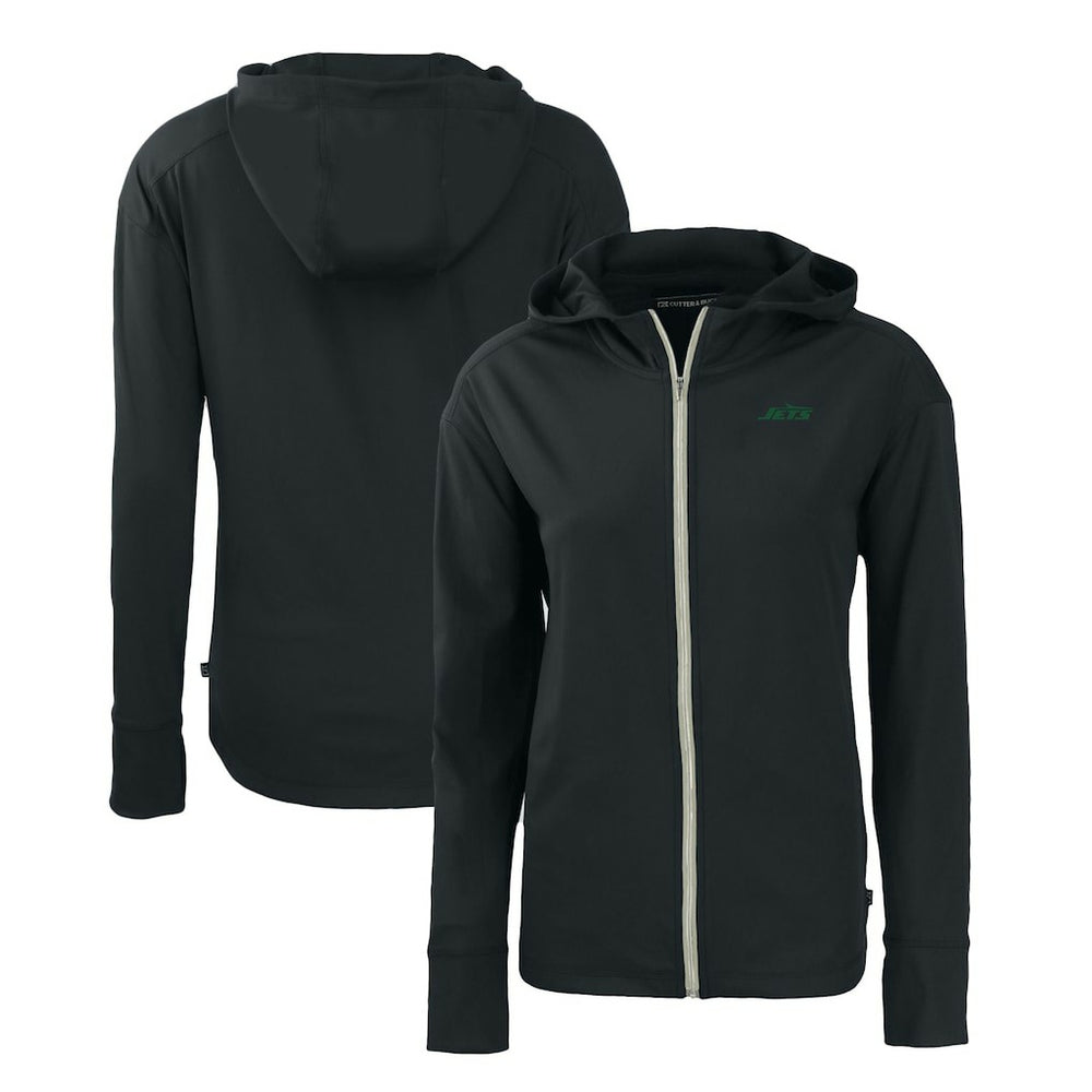 Cutter & Buck Women's Primary Logo Daybreak Eco Recycled Full-Zip Hoodie Jacket - New York Jets Hoodies