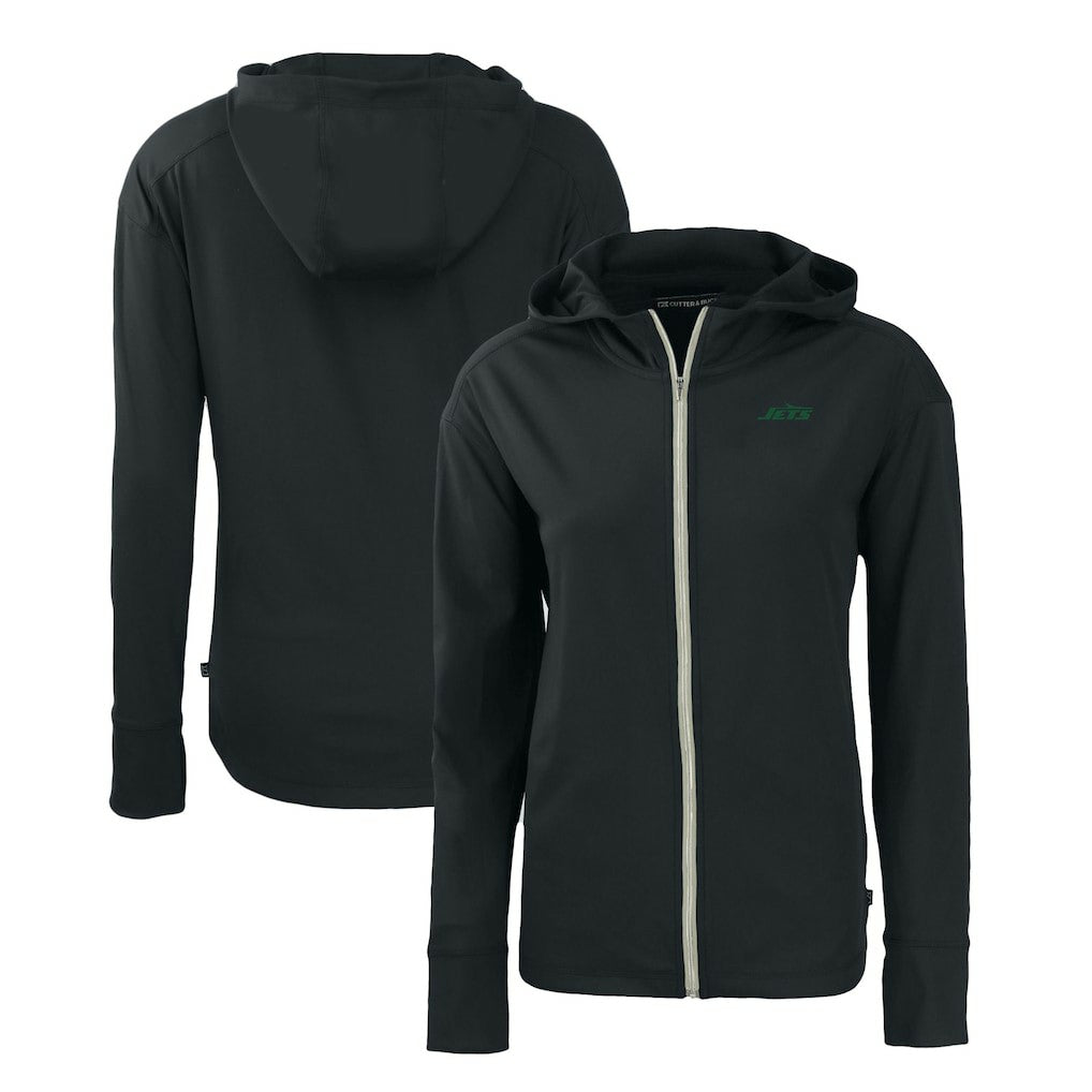 Cutter & Buck Women's Primary Logo Daybreak Eco Recycled Full-Zip Hoodie Jacket - New York Jets Hoodies