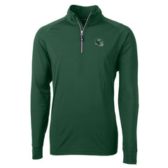 Cutter & Buck Helmet Adapt Eco Knit Stretch Recycled Quarter-Zip Top - New York Jets Tops