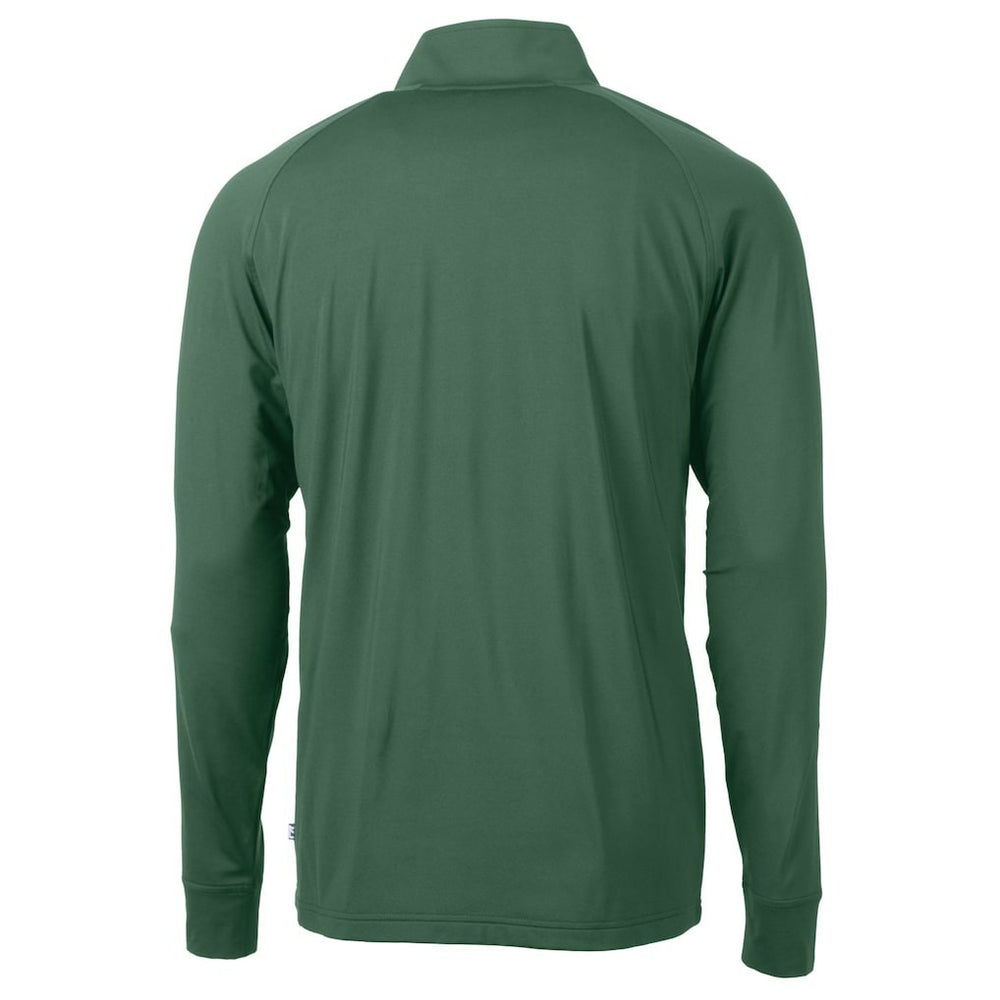 Cutter & Buck Primary Logo Adapt Eco Knit Stretch Recycled Quarter-Zip Top - New York Jets Tops