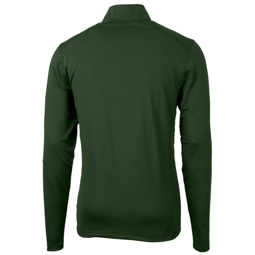Cutter & Buck Primary Logo Virtue Eco Pique Recycled Quarter-Zip Pullover Top - New York Jets Pullover