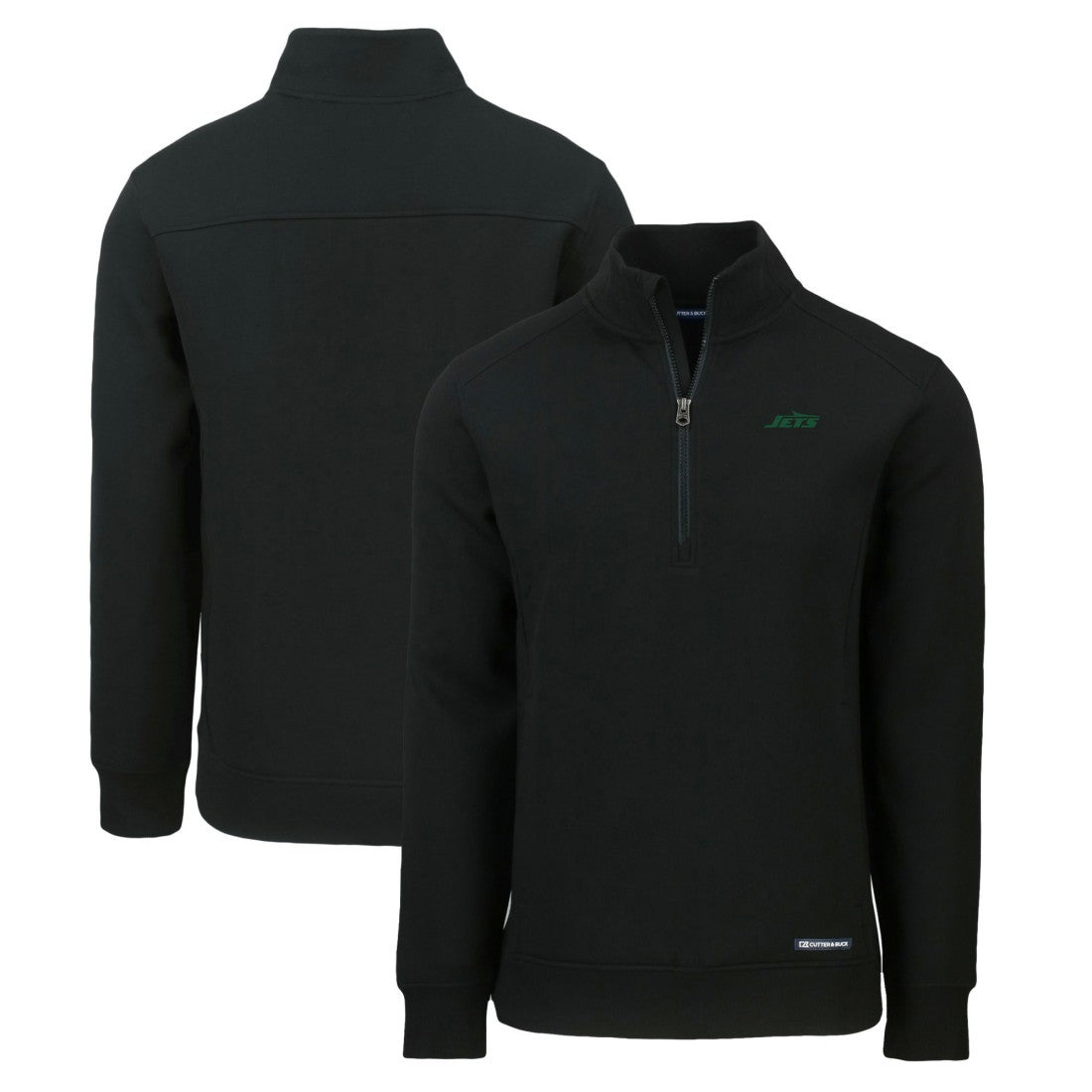 Cutter & Buck Primary Logo Roam Eco Recycled Quarter-Zip Pullover Top - New York Jets Pullover