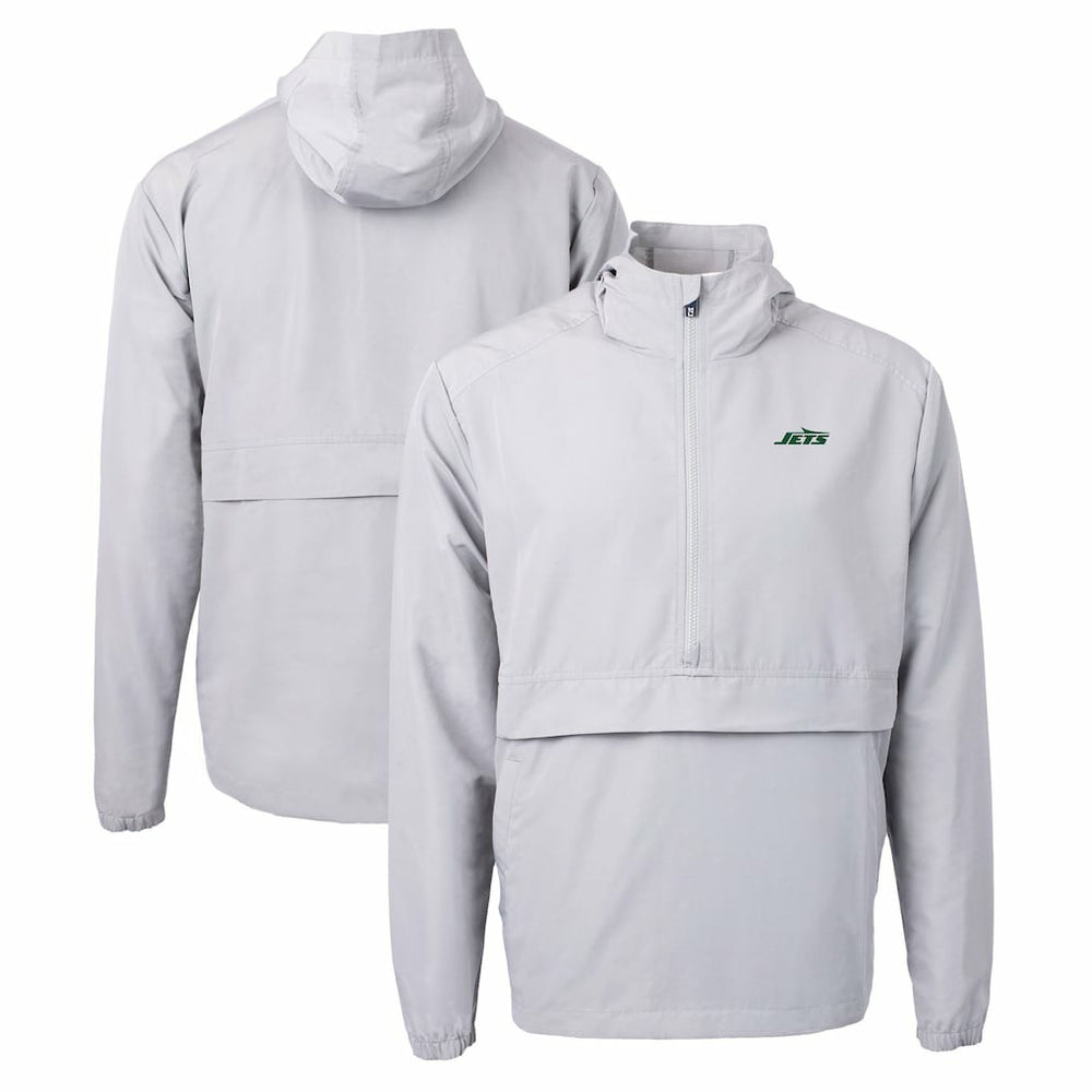 Cutter & Buck Primary Logo Charter Eco Recycled Half-Zip Anorak Jacket - New York Jets Jackets