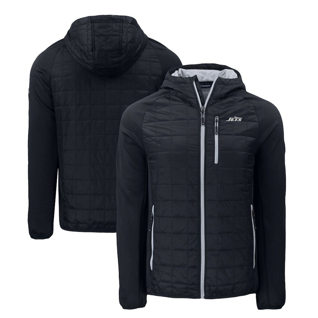Cutter & Buck Monochromatic Logo Rainier PrimaLoft Eco Full-Zip Hybrid Jacket - New York Jets Jackets