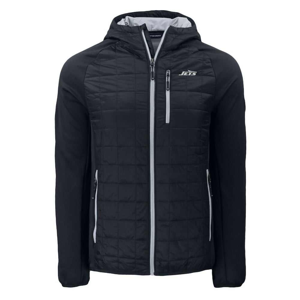 Cutter & Buck Monochromatic Logo Rainier PrimaLoft Eco Full-Zip Hybrid Jacket - New York Jets Jackets