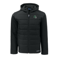 Cutter & Buck Big & Tall Helmet Evoke Hybrid Eco Softshell Recycled Full-Zip Hoodie Jacket - New York Jets Hoodies