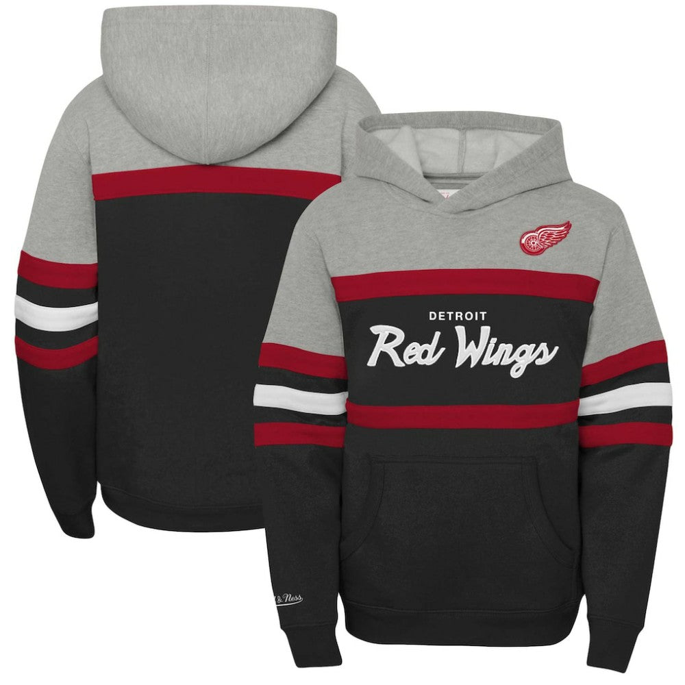 NHL Detroit Red Wings Mitchell & Ness Youth Head Coach Pullover Hoodie