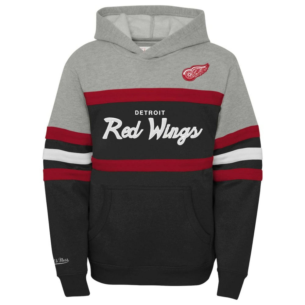 NHL Detroit Red Wings Mitchell & Ness Youth Head Coach Pullover Hoodie