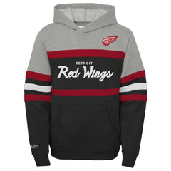 NHL Detroit Red Wings Mitchell & Ness Youth Head Coach Pullover Hoodie