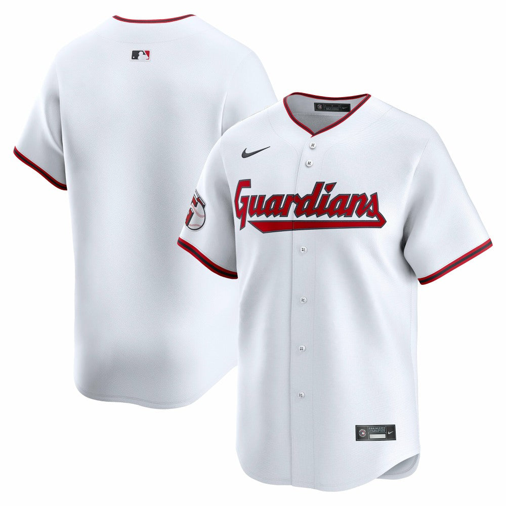 White Cleveland Guardians Nike Home Limited Jersey