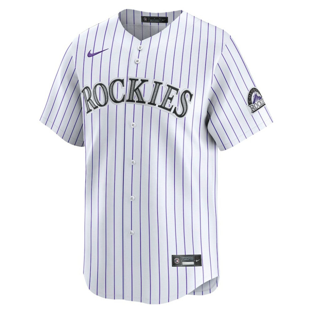 White Colorado Rockies Nike Home Limited Jersey